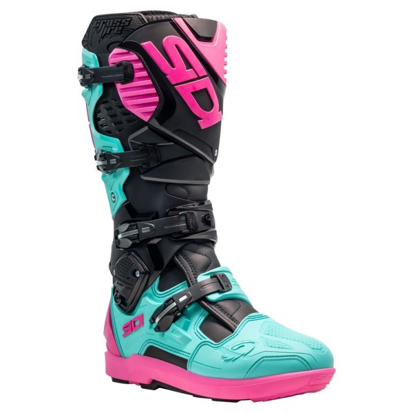 SIDI Sidi Crossfire 3 SRS CE Boots Black/Mint/Pink